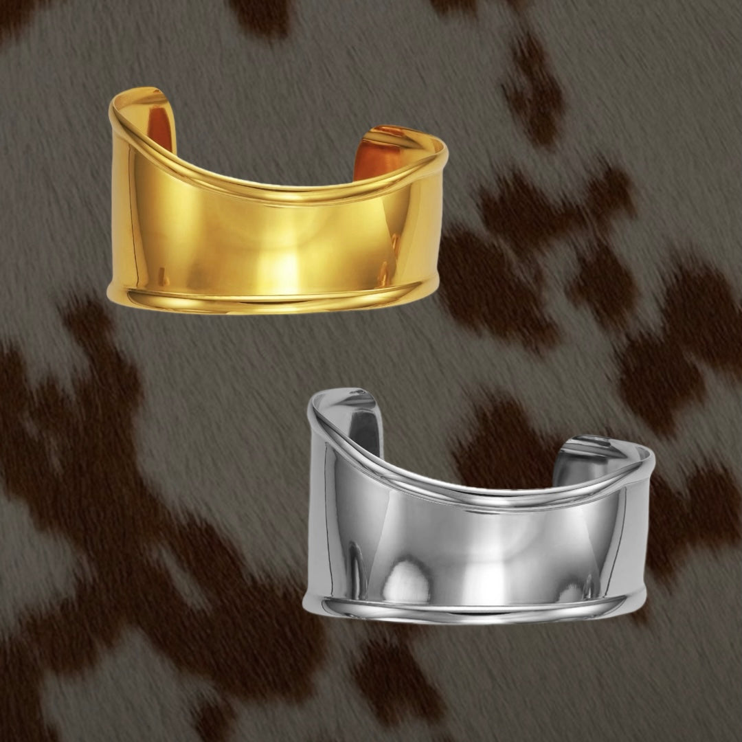 Irregular Smooth Open Bangle