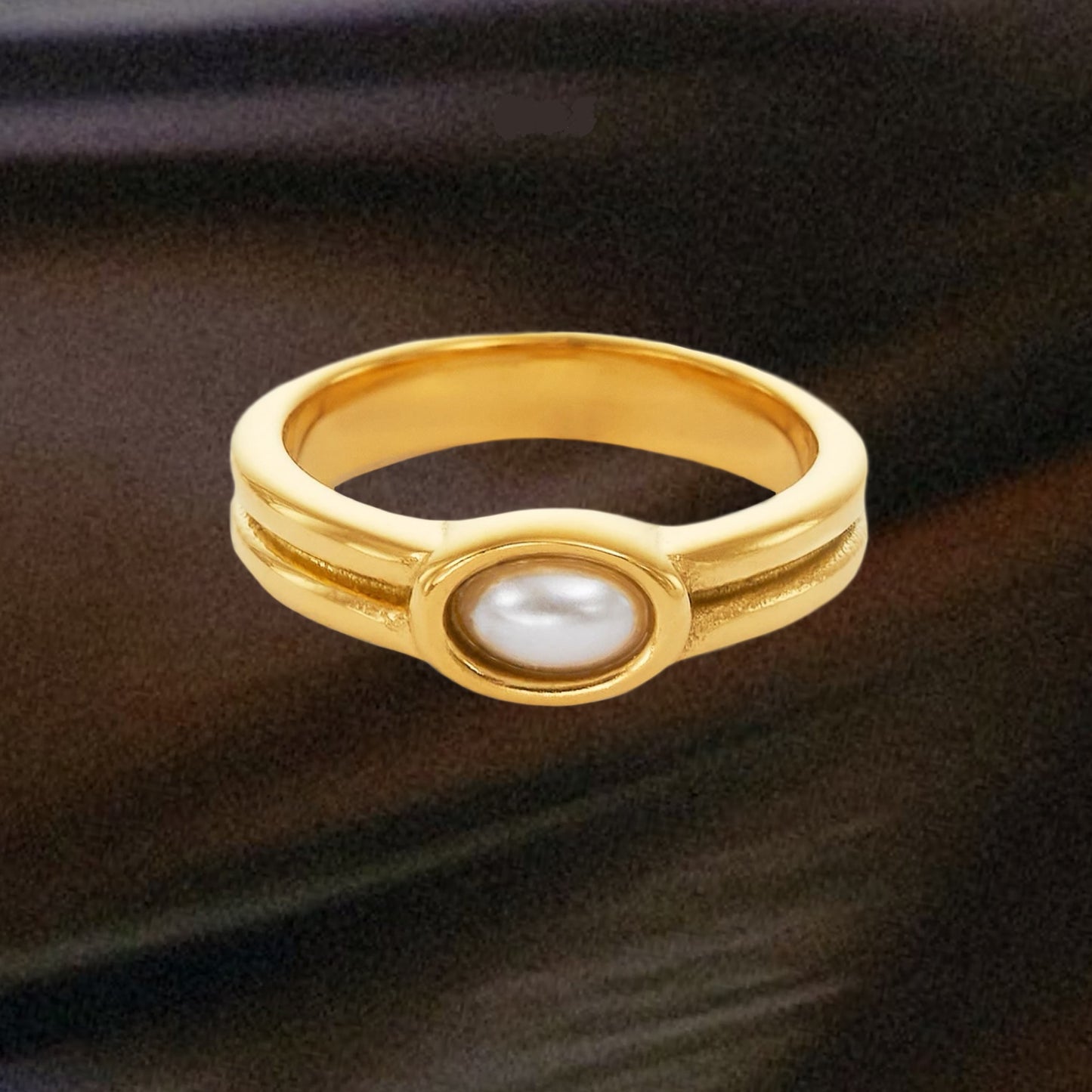 Small White Stone Ring
