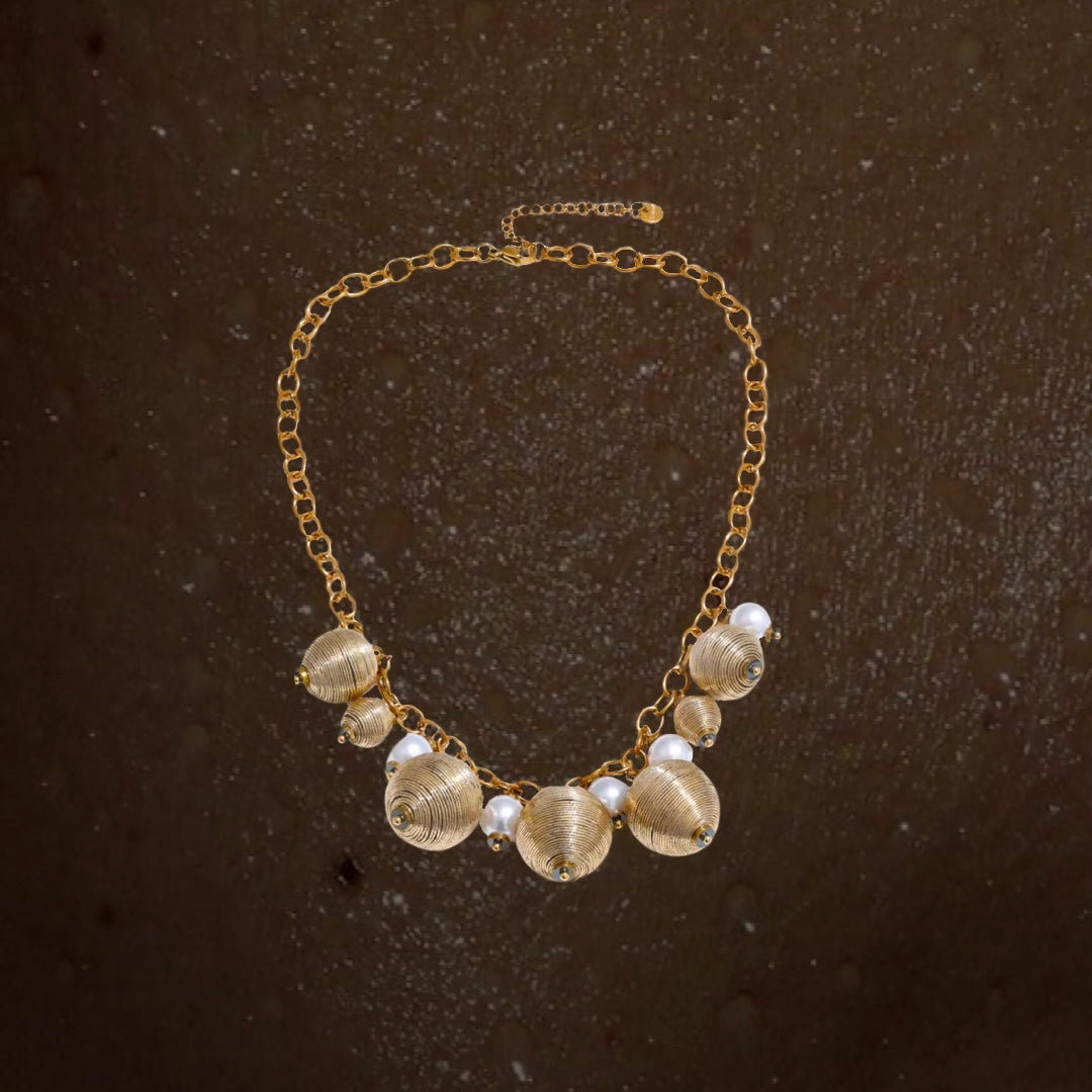Golden Bubbles Necklace