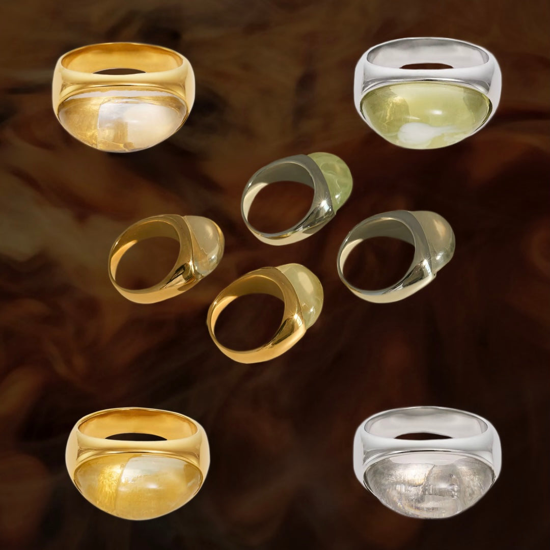 Glass Stone Ring