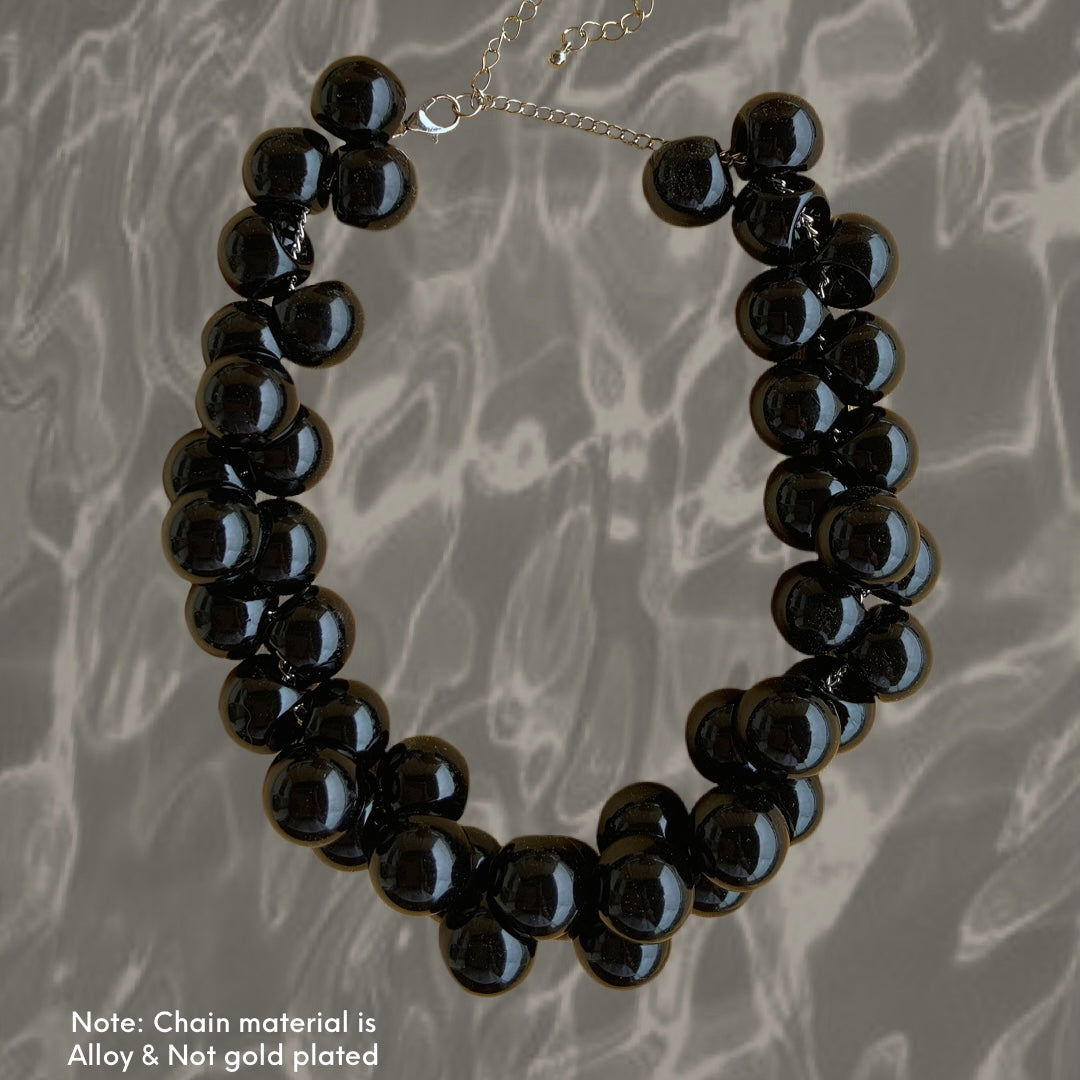 Black Bubble Necklace