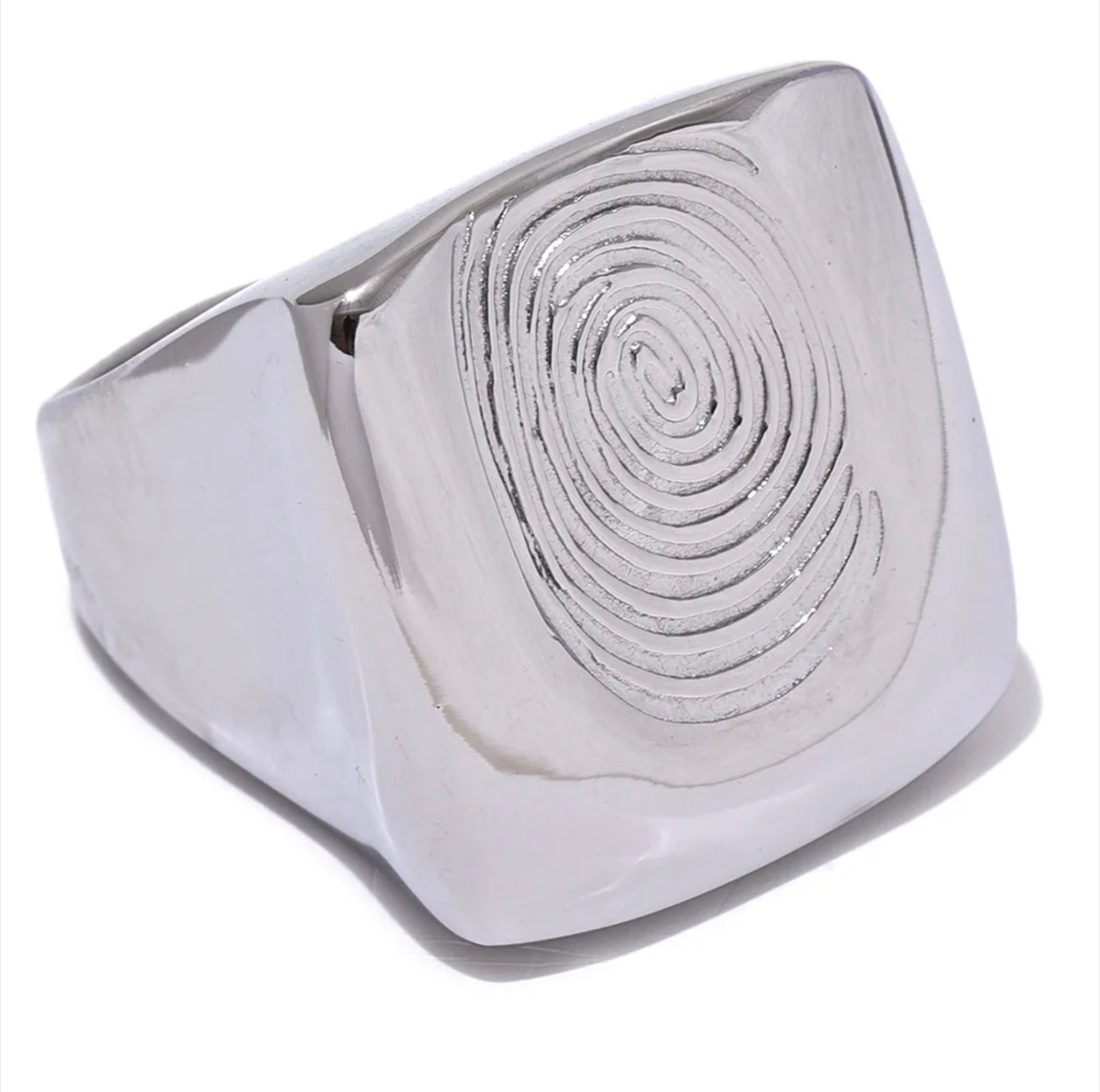 Square Fingerprint Ring