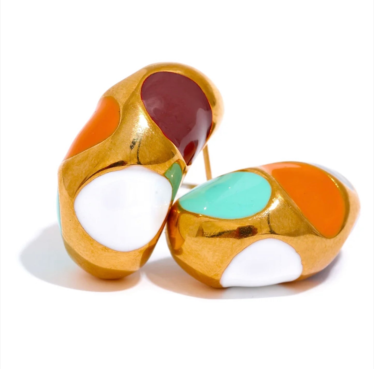 Colorful Pokadot Earrings