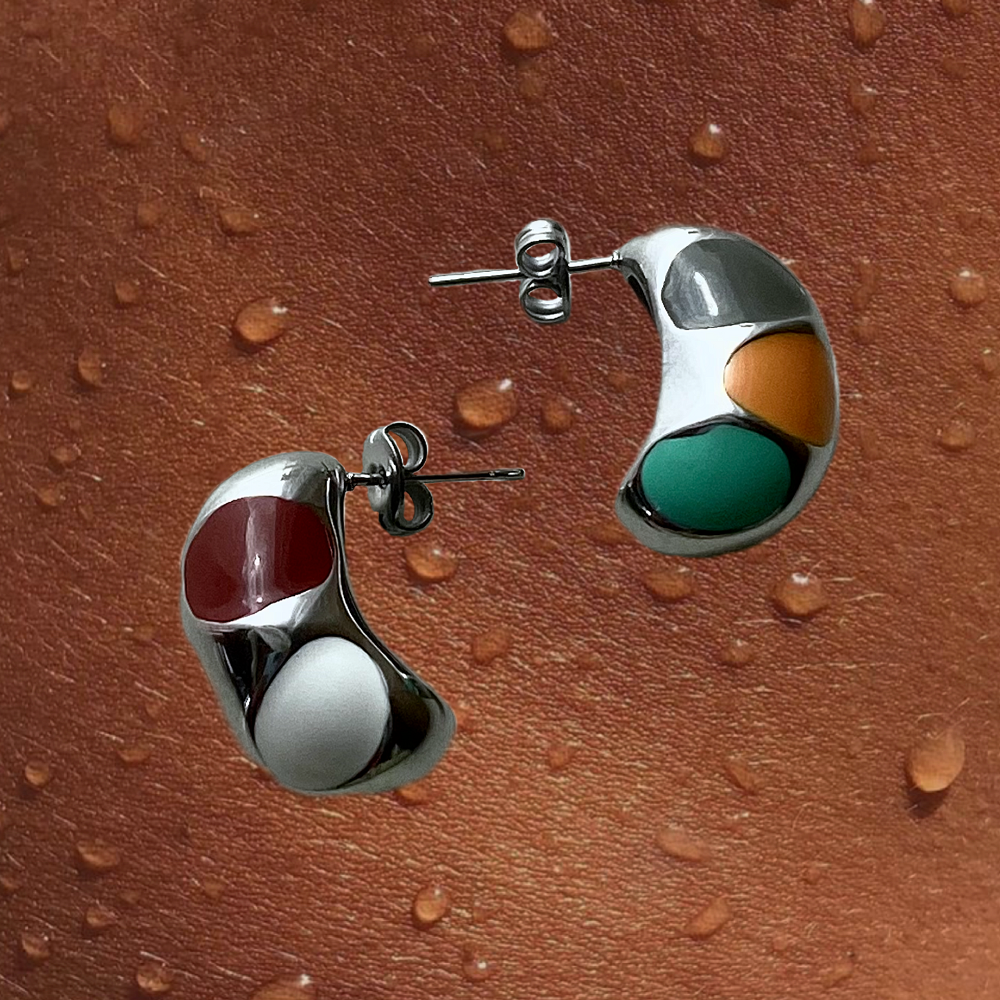 Colorful Pokadot Earrings