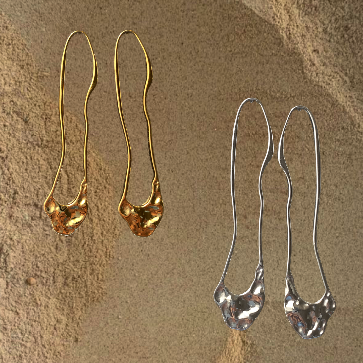 Long Drop Irregular Earrings