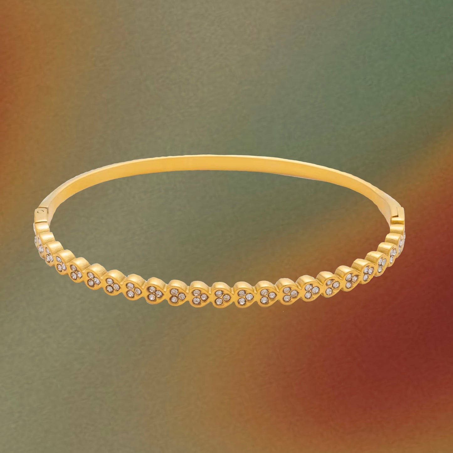 Zircon Heart Bangle