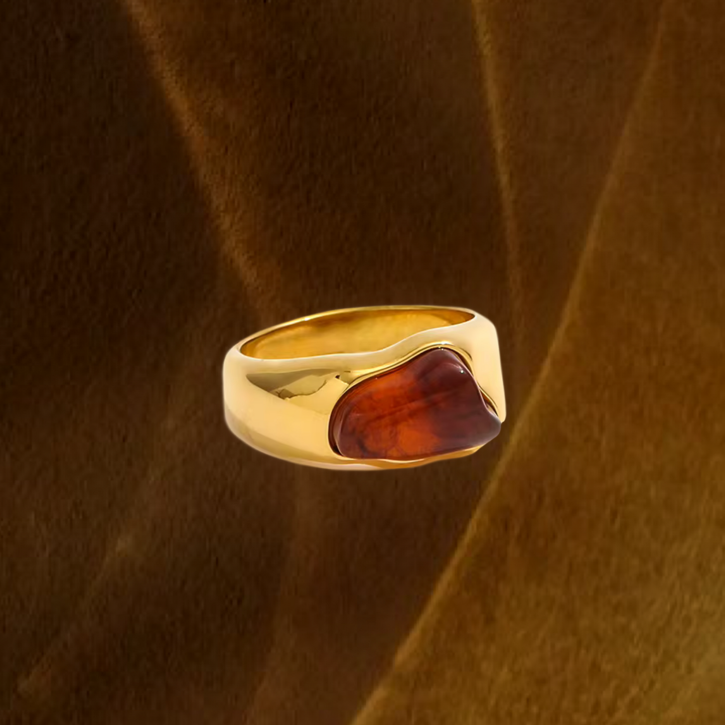 Irregular 3D Stone Ring