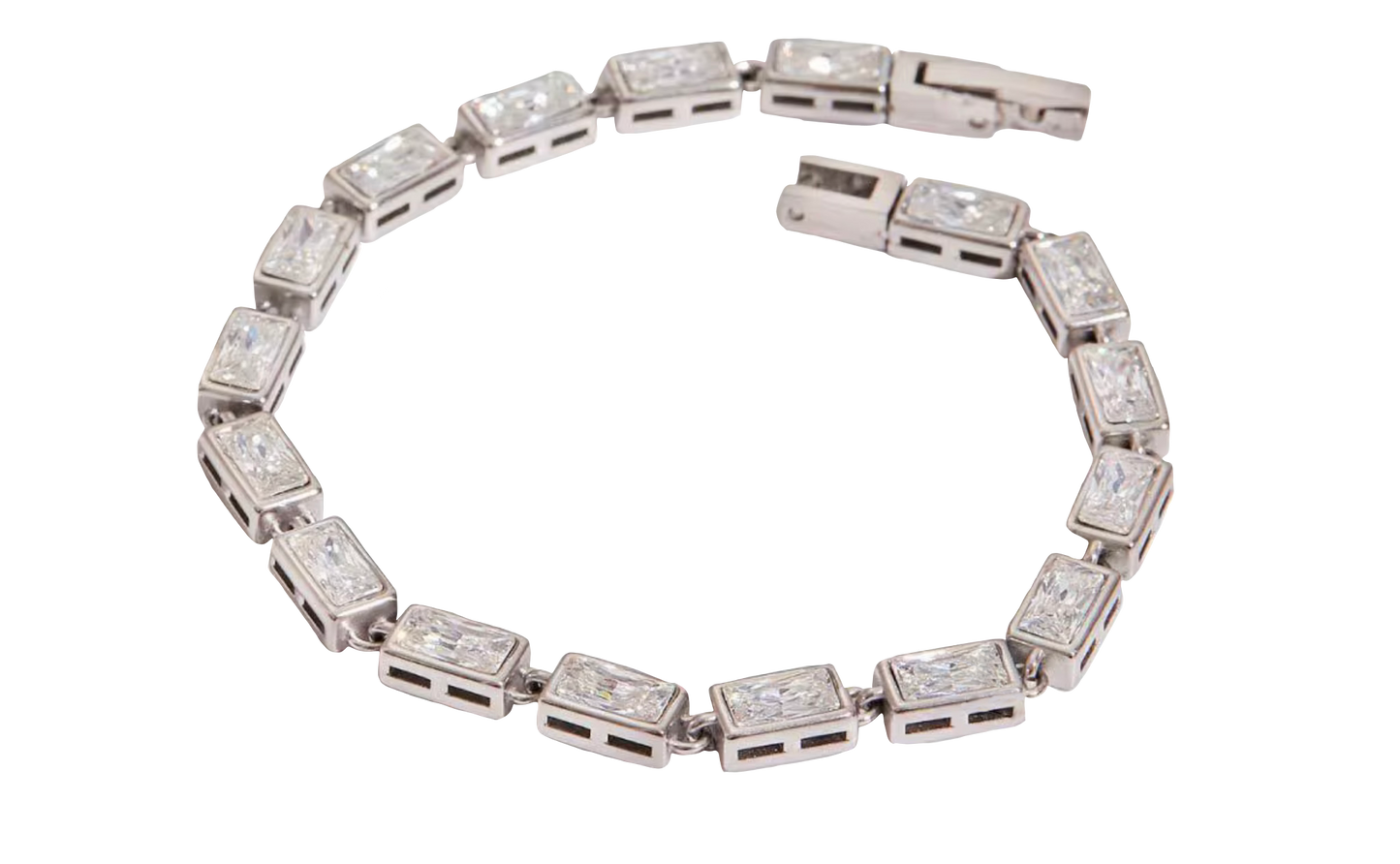Rectangular Tennis Bracelet