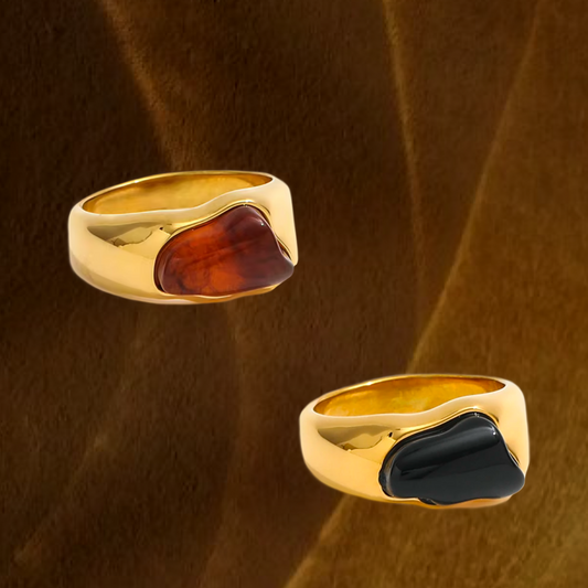 Irregular 3D Stone Ring