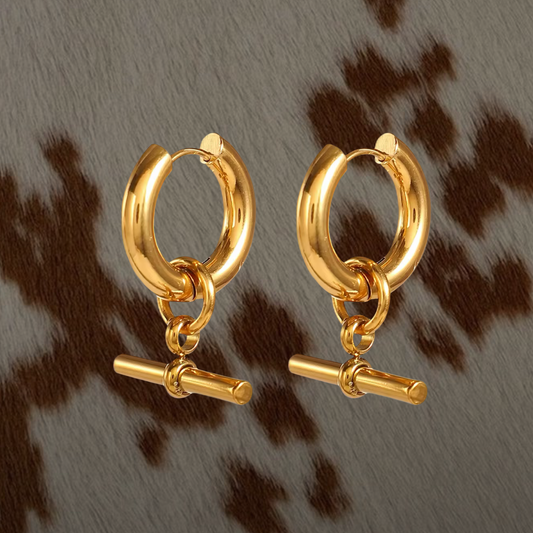 Gold Pull-down Hoops