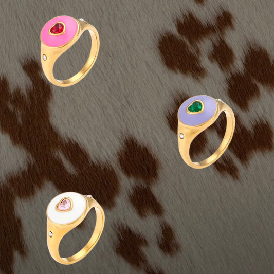 Heart In Circle Ring