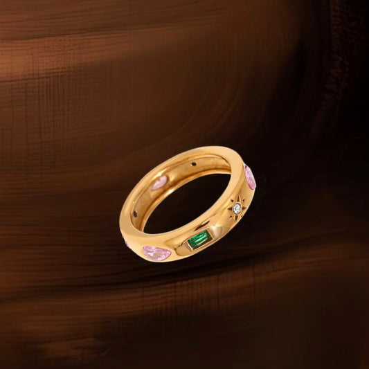 Colorful  Mini Zircon Ring