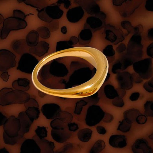 Double Irregular Wavy Ring