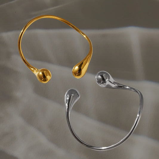 Abstract Raindrop Bangle
