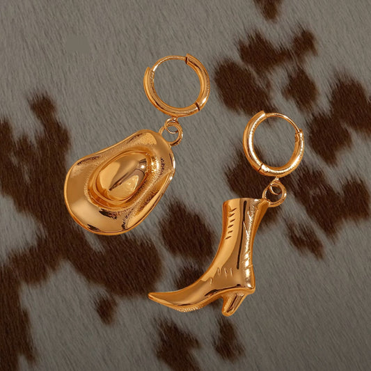 Cowboy Hat & Boot Earring