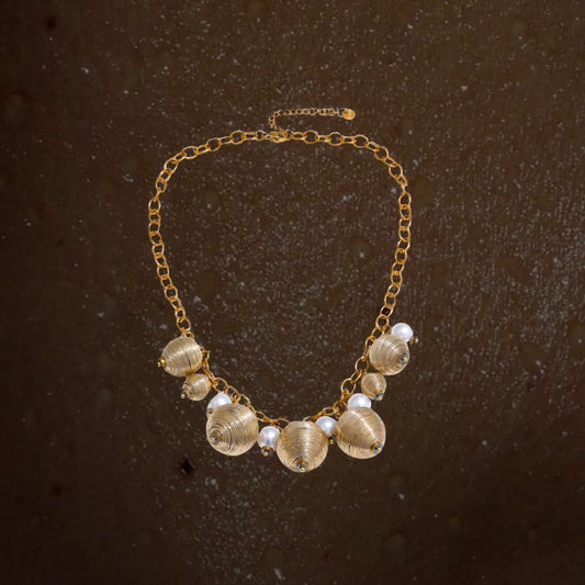 Golden Bubbles Necklace