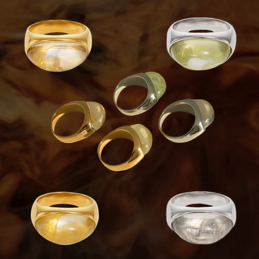 Glass Stone Ring