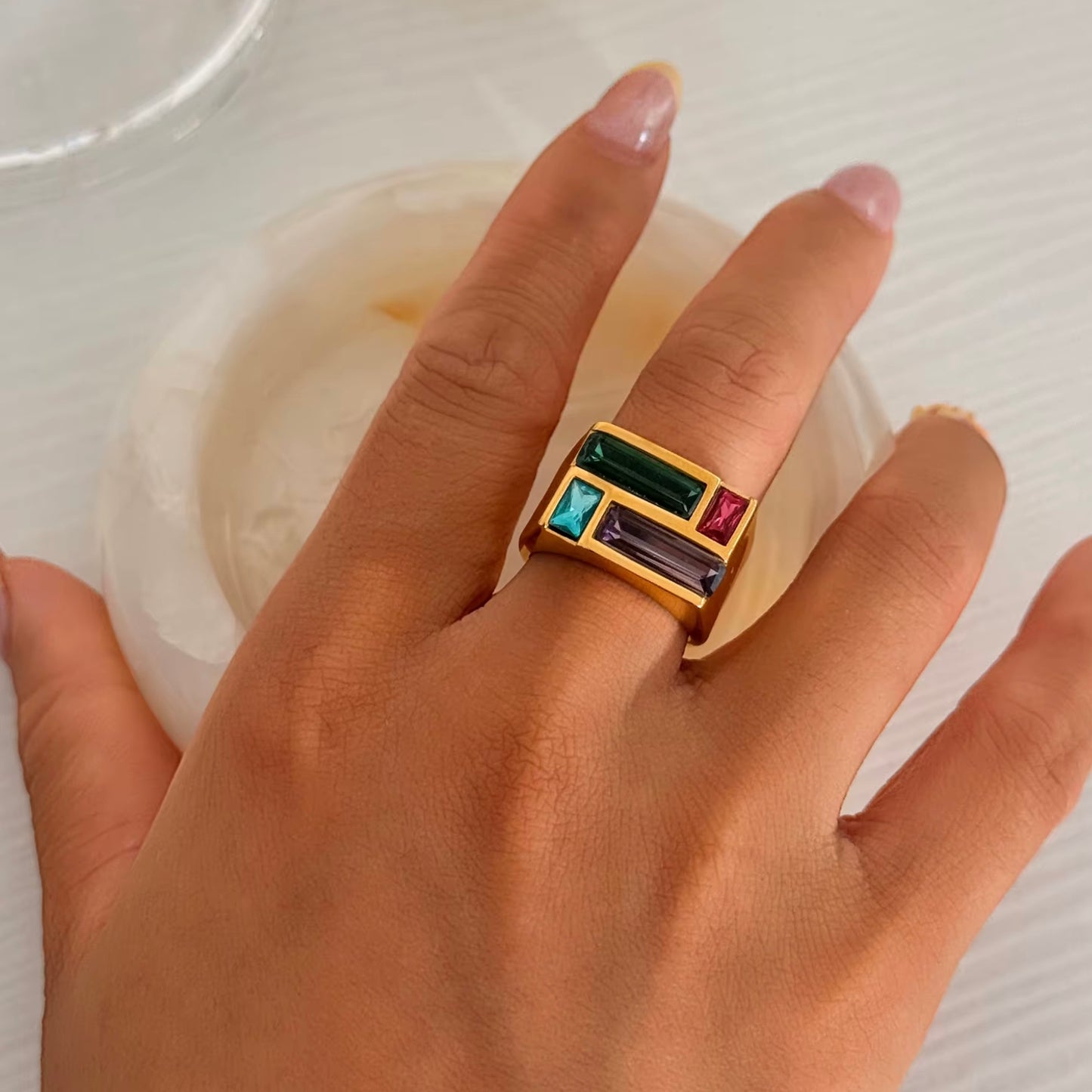 Four Colorful Rectangular Ring