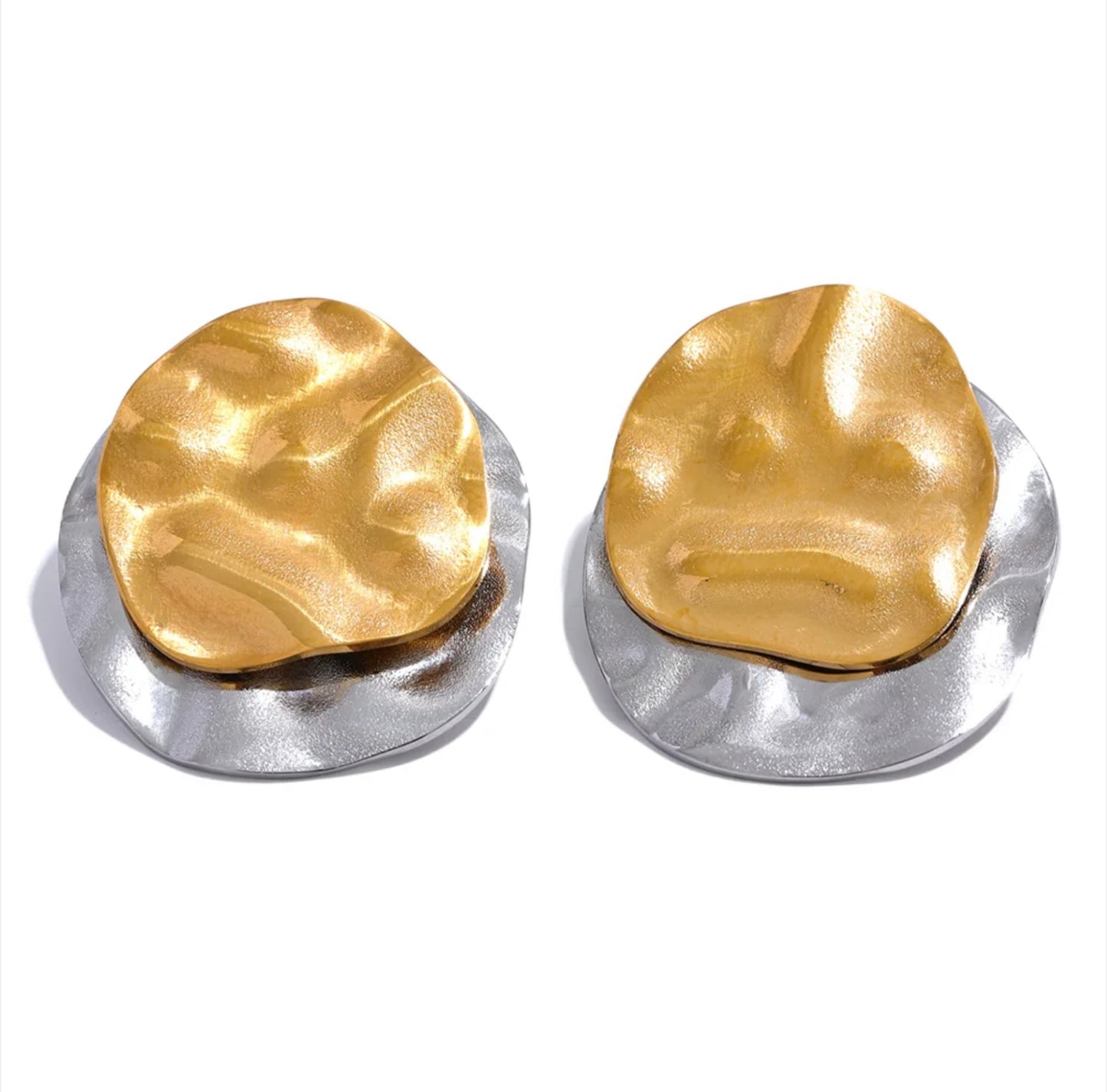 Double Color Earrings