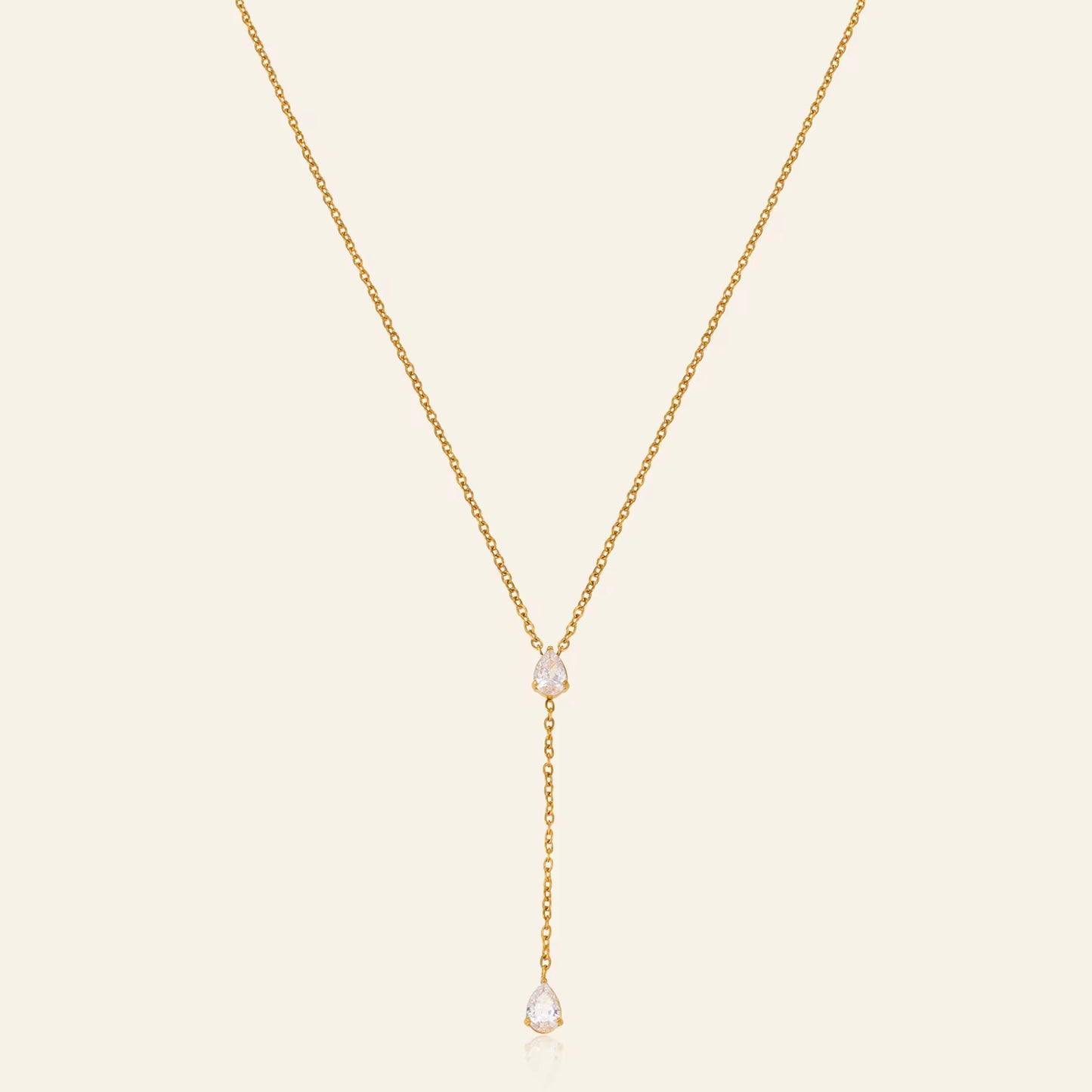 Teardrop Drop-down Necklace