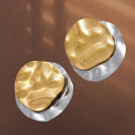 Double Color Earrings