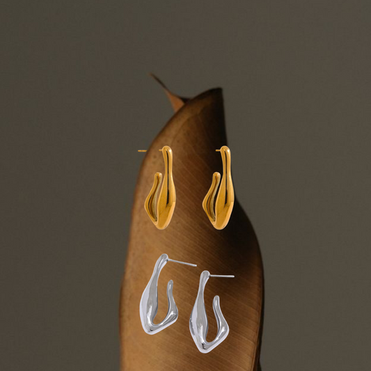 Abstract Shell Earrings