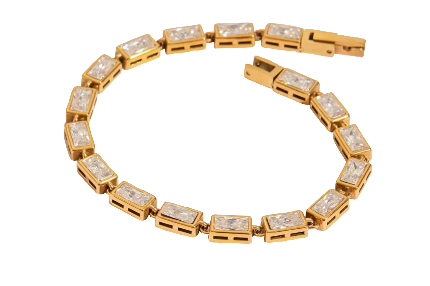 Rectangular Tennis Bracelet